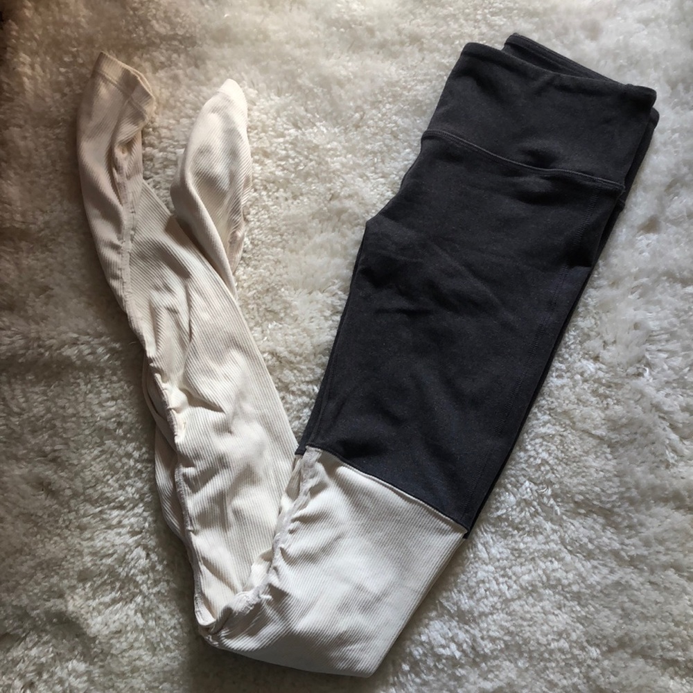 Alo Yoga Goddess Legging Grey/Cream